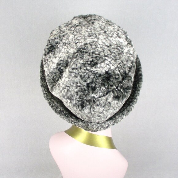 Vintage 1990 Grey Winter Cloche Bucket Hat HF Greenfield Made in England - Picture 4 of 7